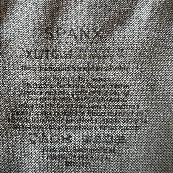 Spanx Seamless Side-Zip High Waisted Leggings Dark Grey Comfortable Fit Size XL - Picture 7 of 8